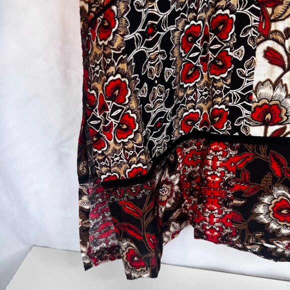 Multiples Maximalist Bold Abstract Vneck One Button Tunic Cardigan Size Medium - Picture 7 of 11